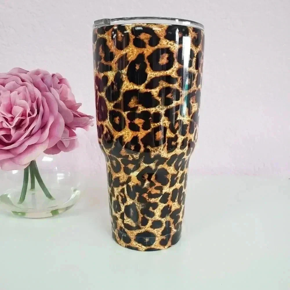 30 oz. Leopard Tumbler New in Box